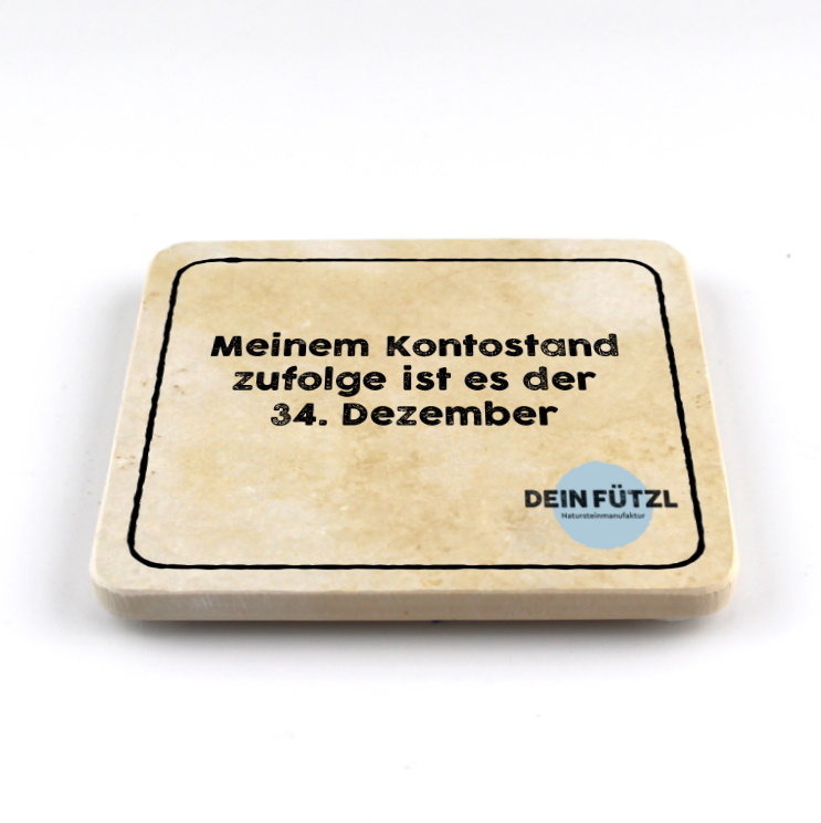34. Dezember - Natursteinuntersetzer