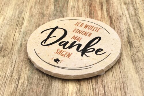 AMD - Danke sagen - Natursteinuntersetzer