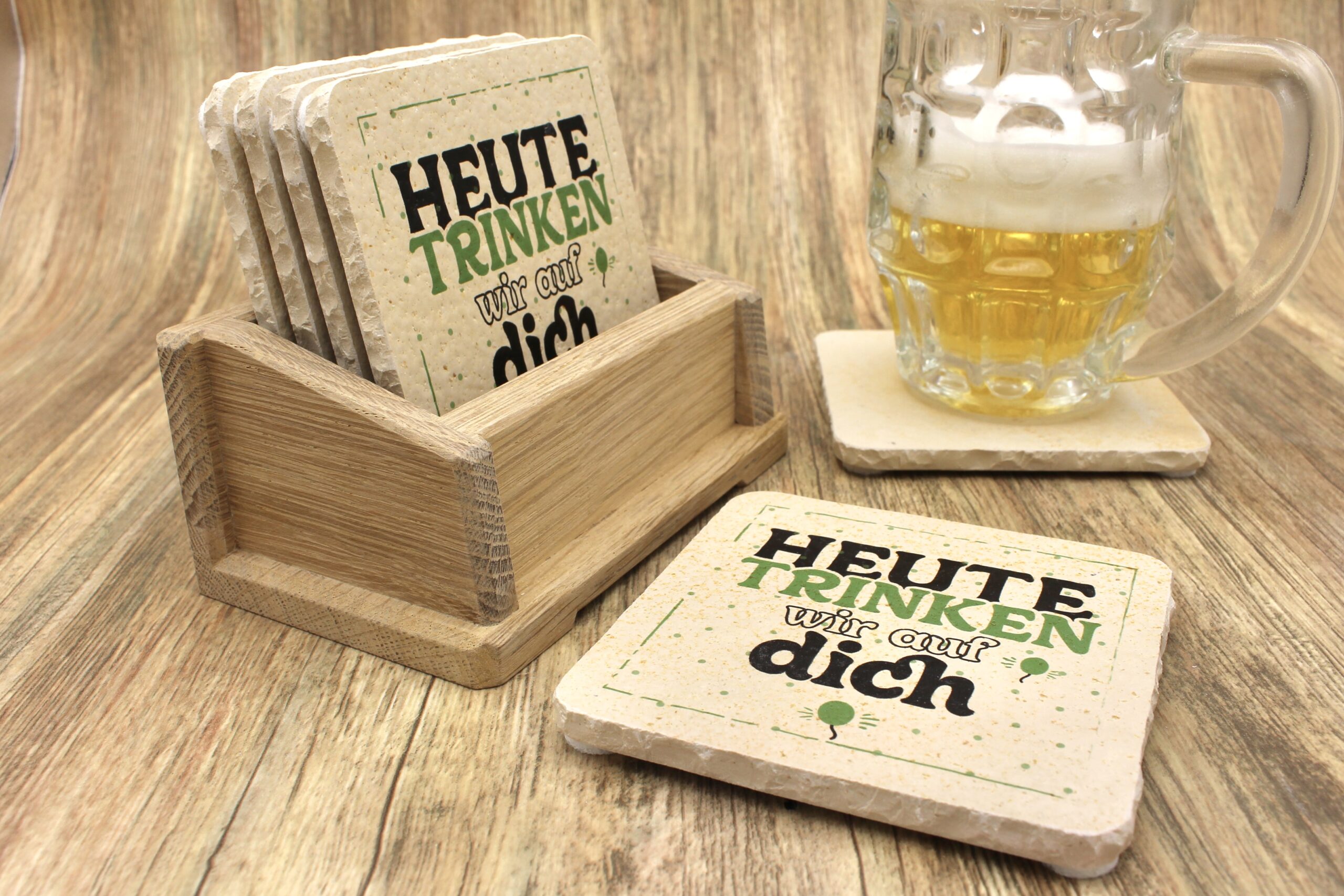 AMD - Heute trinken wir auf dich - Natursteinuntersetzer – Bild 3