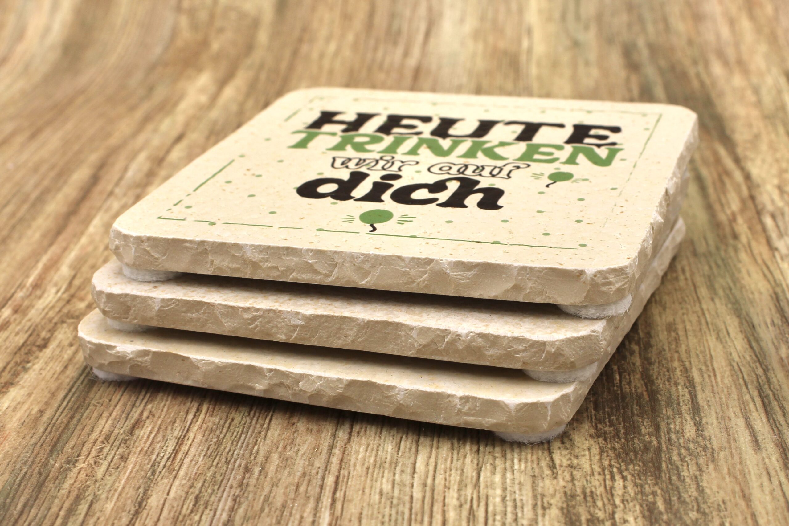 AMD - Heute trinken wir auf dich - Natursteinuntersetzer – Bild 2