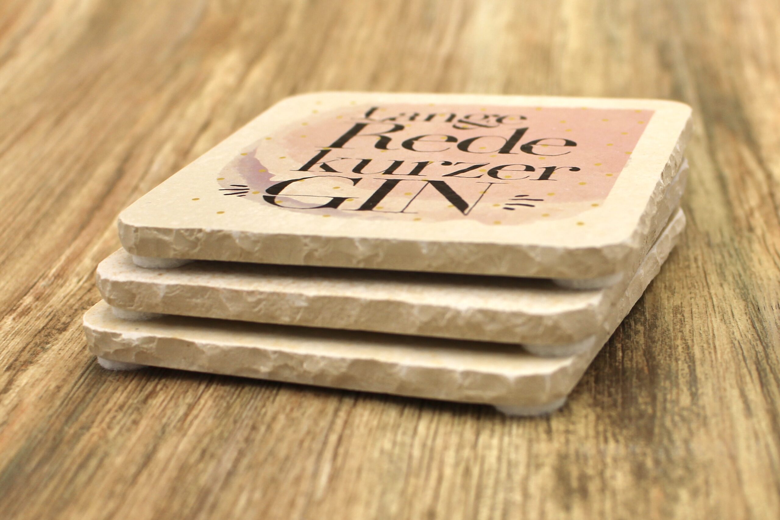 AMD - Lange Rede kurzer Gin - Natursteinuntersetzer – Bild 2