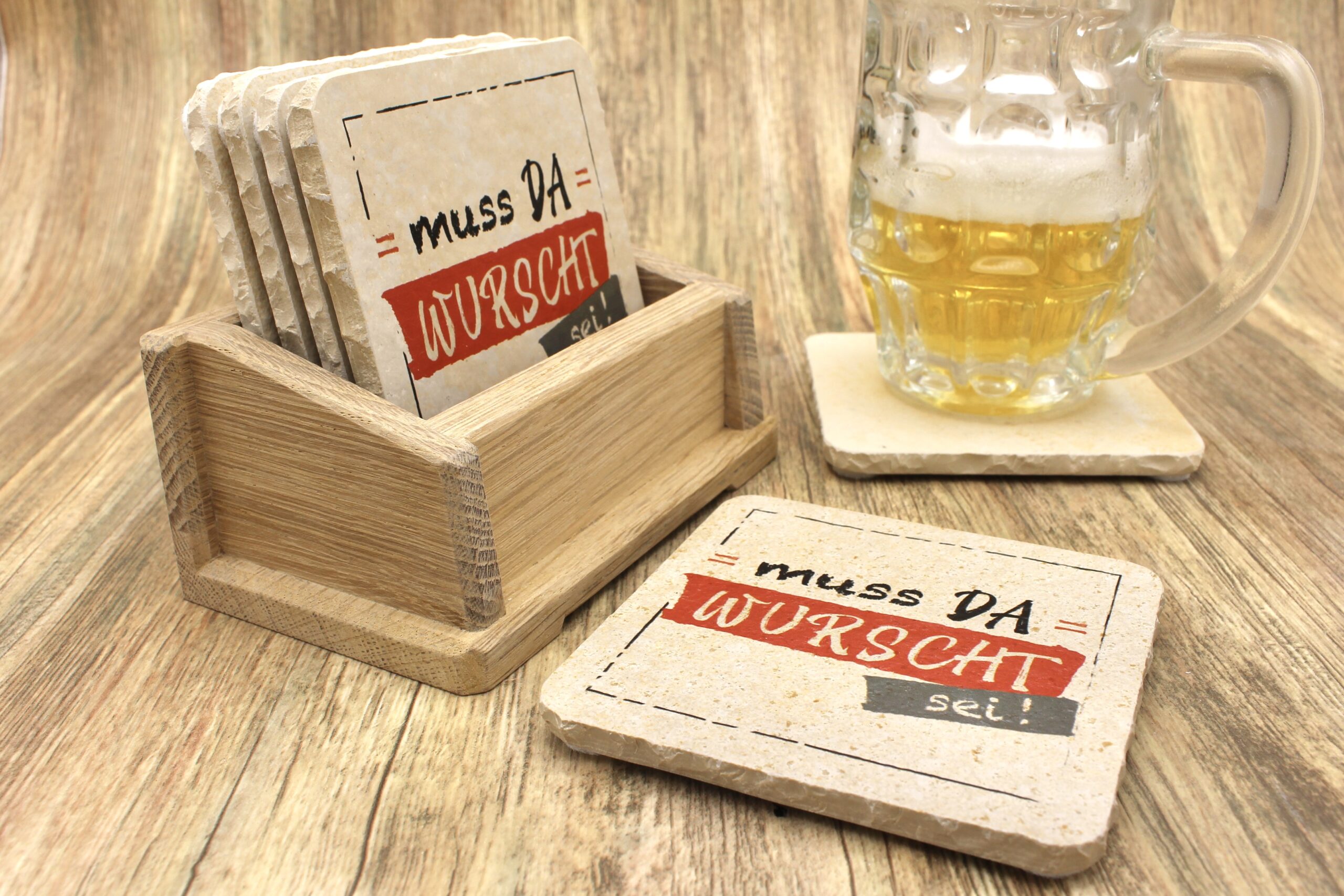 AMD - Muss da wurscht sei - Natursteinuntersetzer – Bild 3