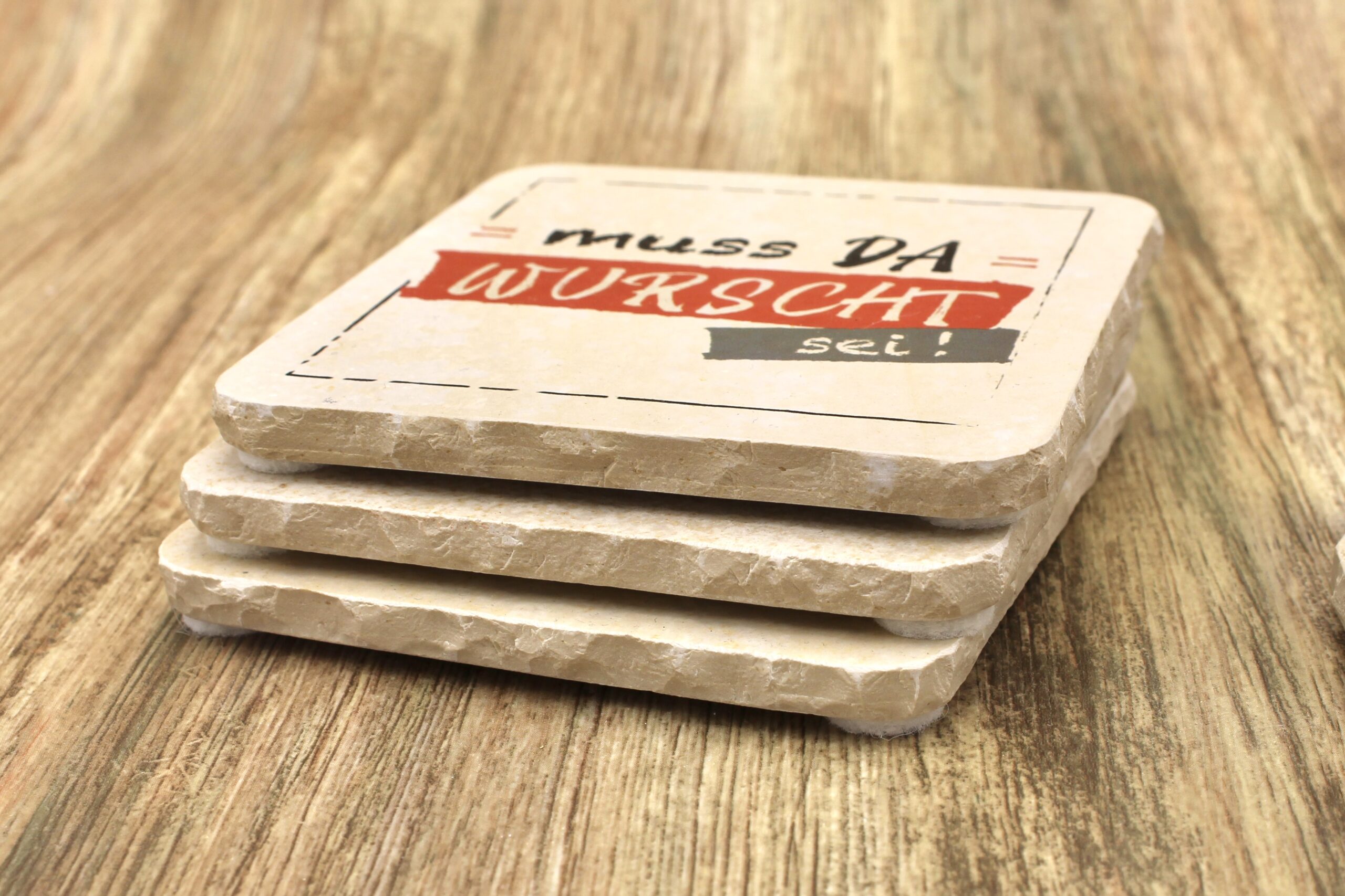 AMD - Muss da wurscht sei - Natursteinuntersetzer – Bild 2