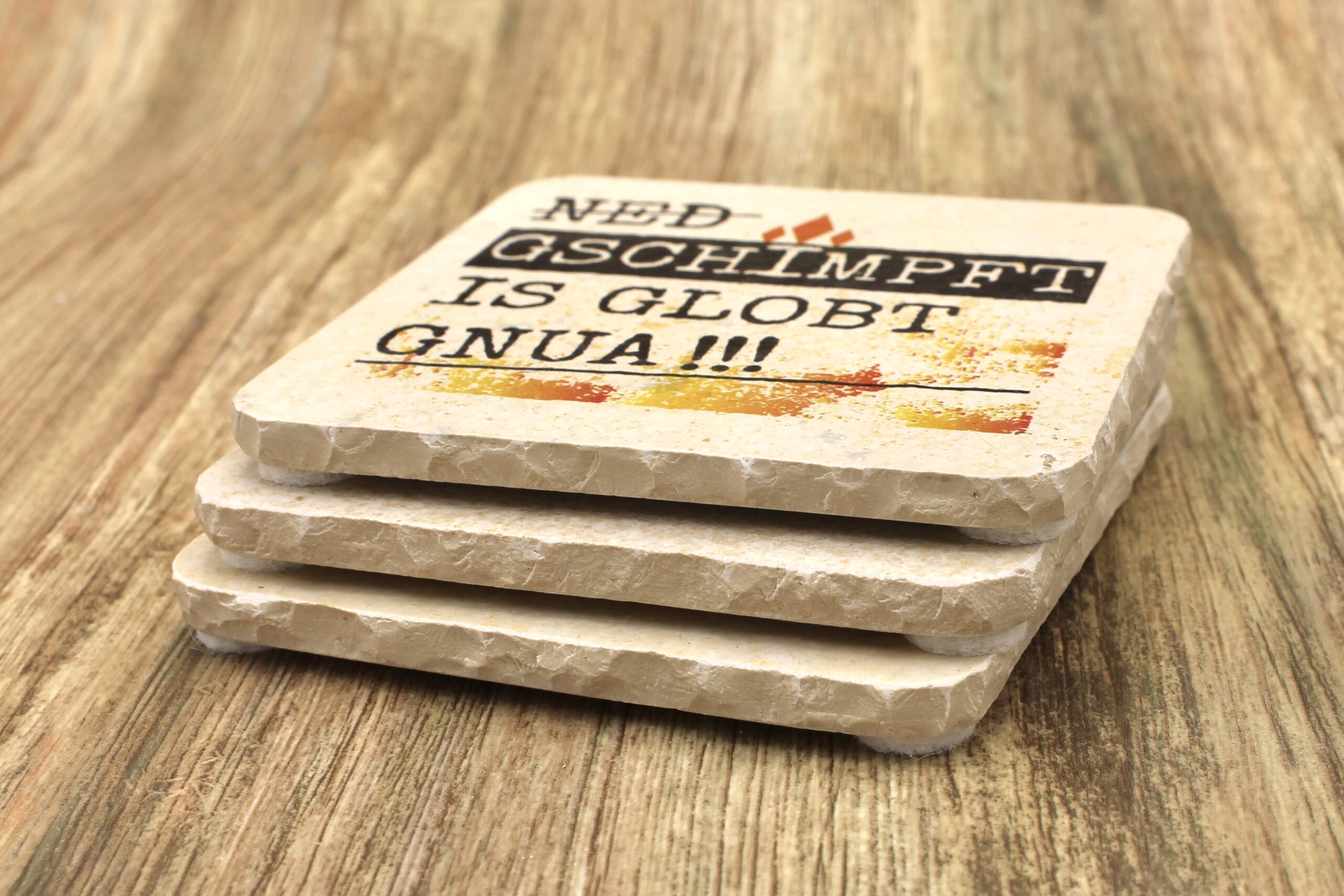 AMD - Ned gschimpft - Natursteinuntersetzer – Bild 2