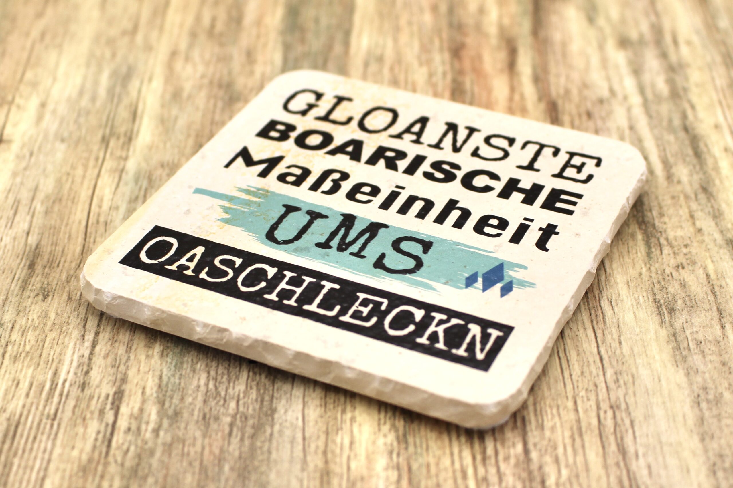 AMD - Ums Arschlecken - Natursteinuntersetzer