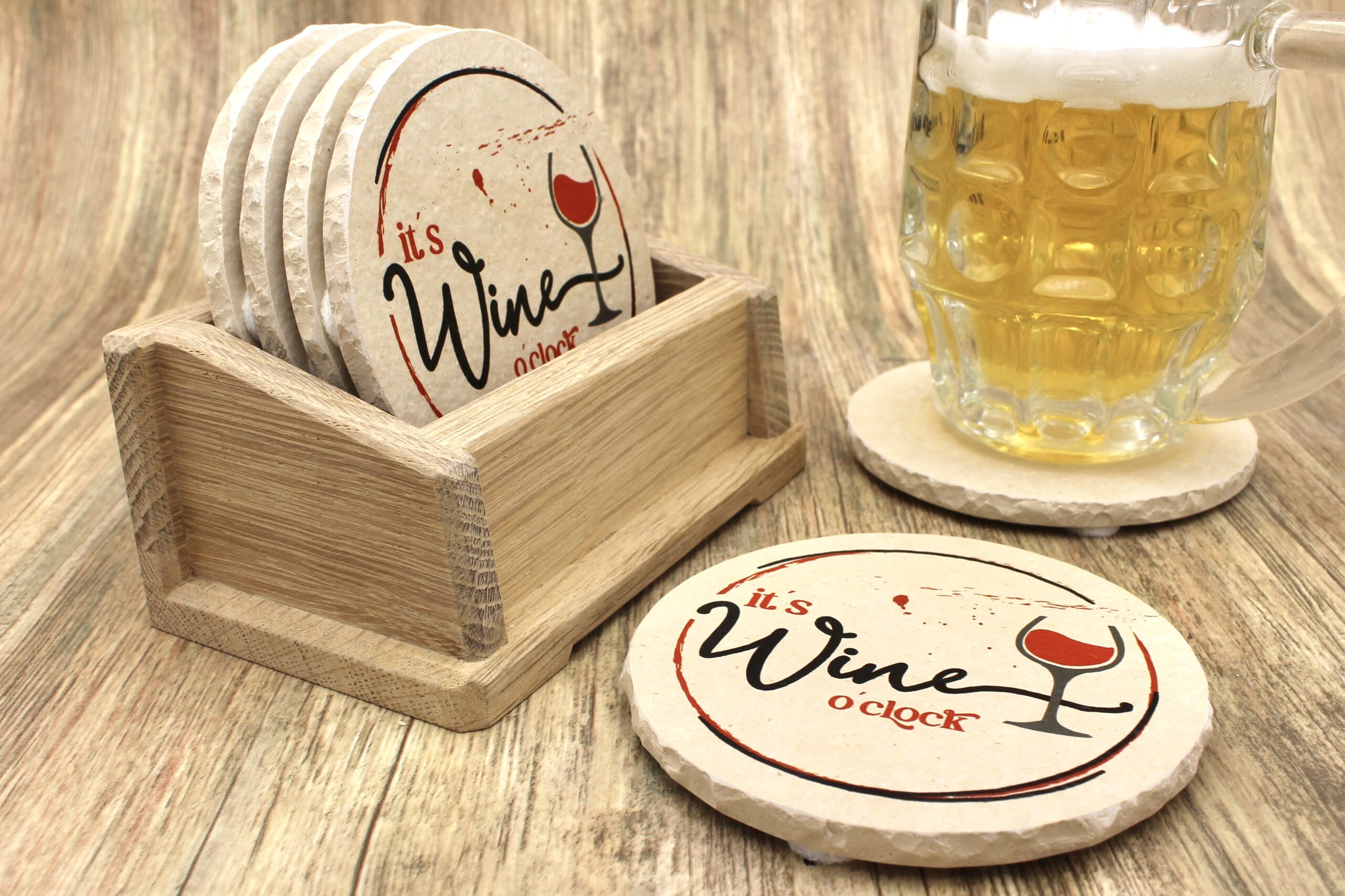 AMD - Wine o Clock - Natursteinuntersetzer – Bild 3