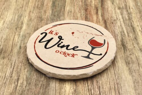 AMD - Wine o Clock - Natursteinuntersetzer