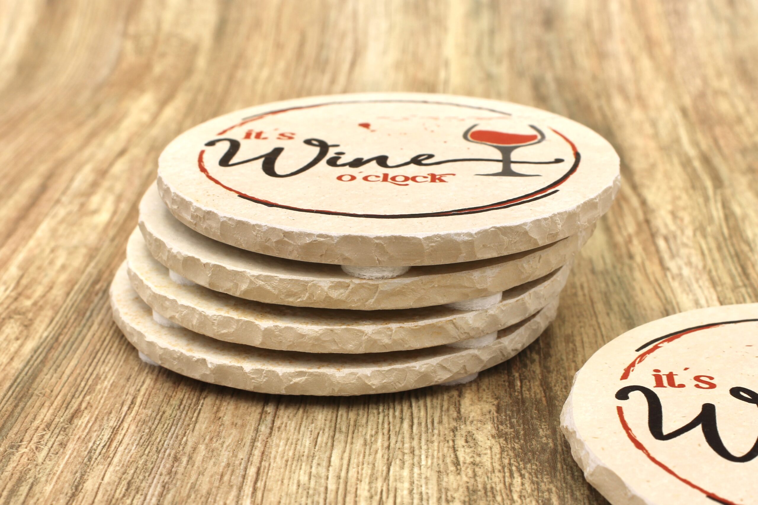 AMD - Wine o Clock - Natursteinuntersetzer – Bild 2