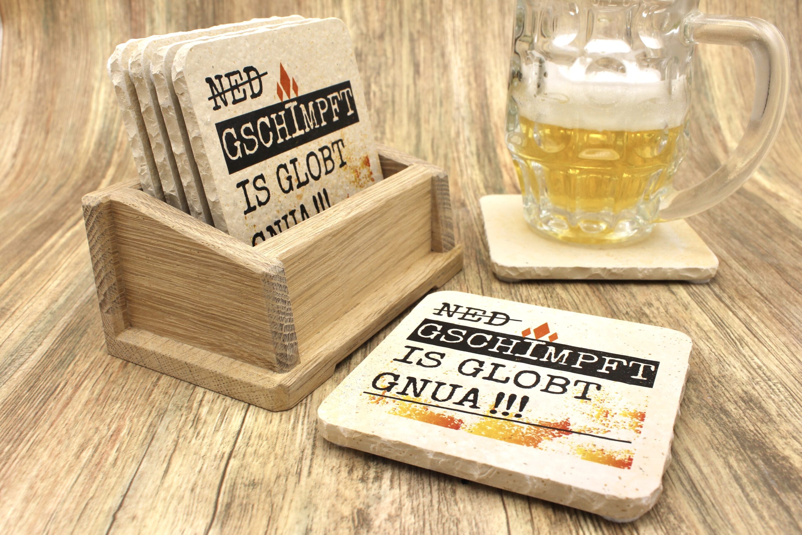 AMD - Ned gschimpft - Natursteinuntersetzer – Bild 3