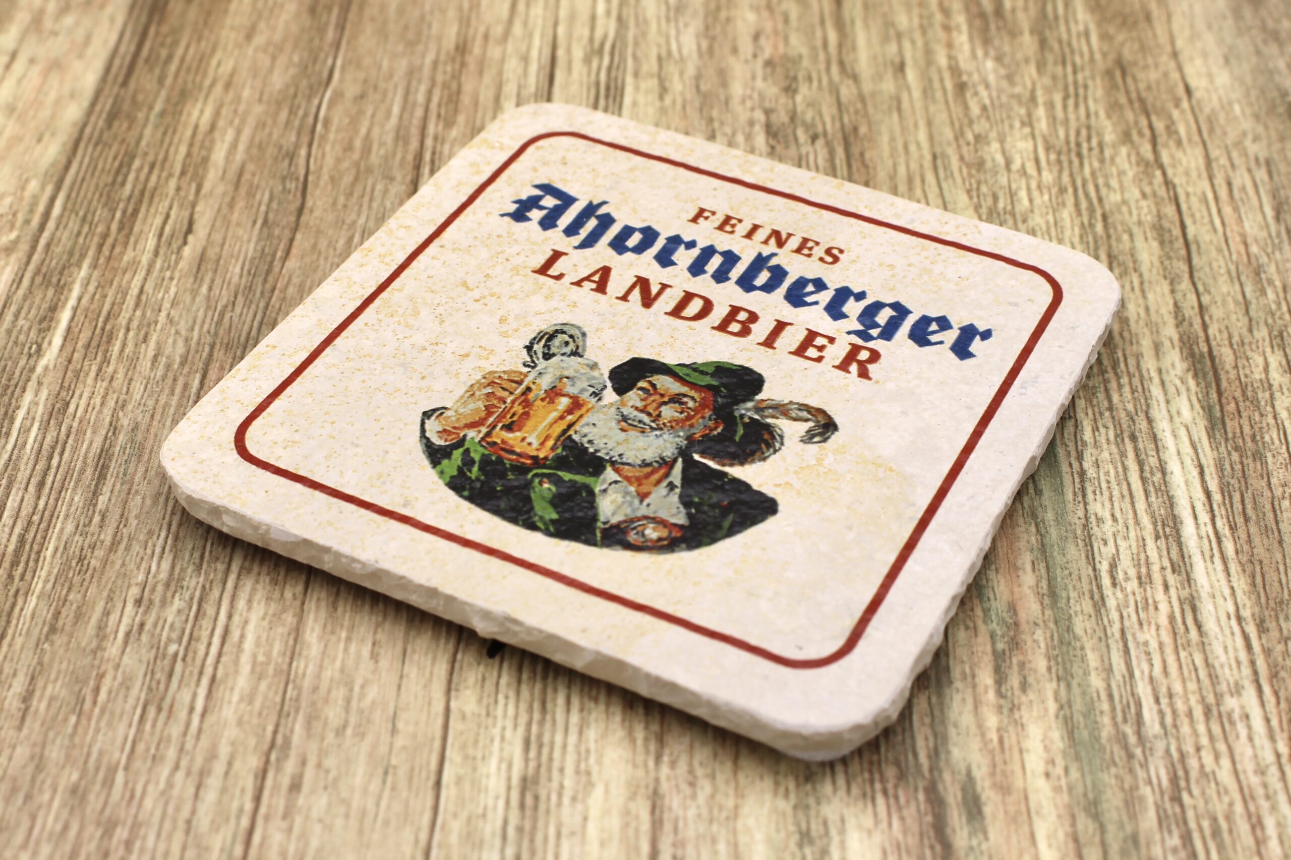Ahornberger Landbier - Natursteinuntersetzer