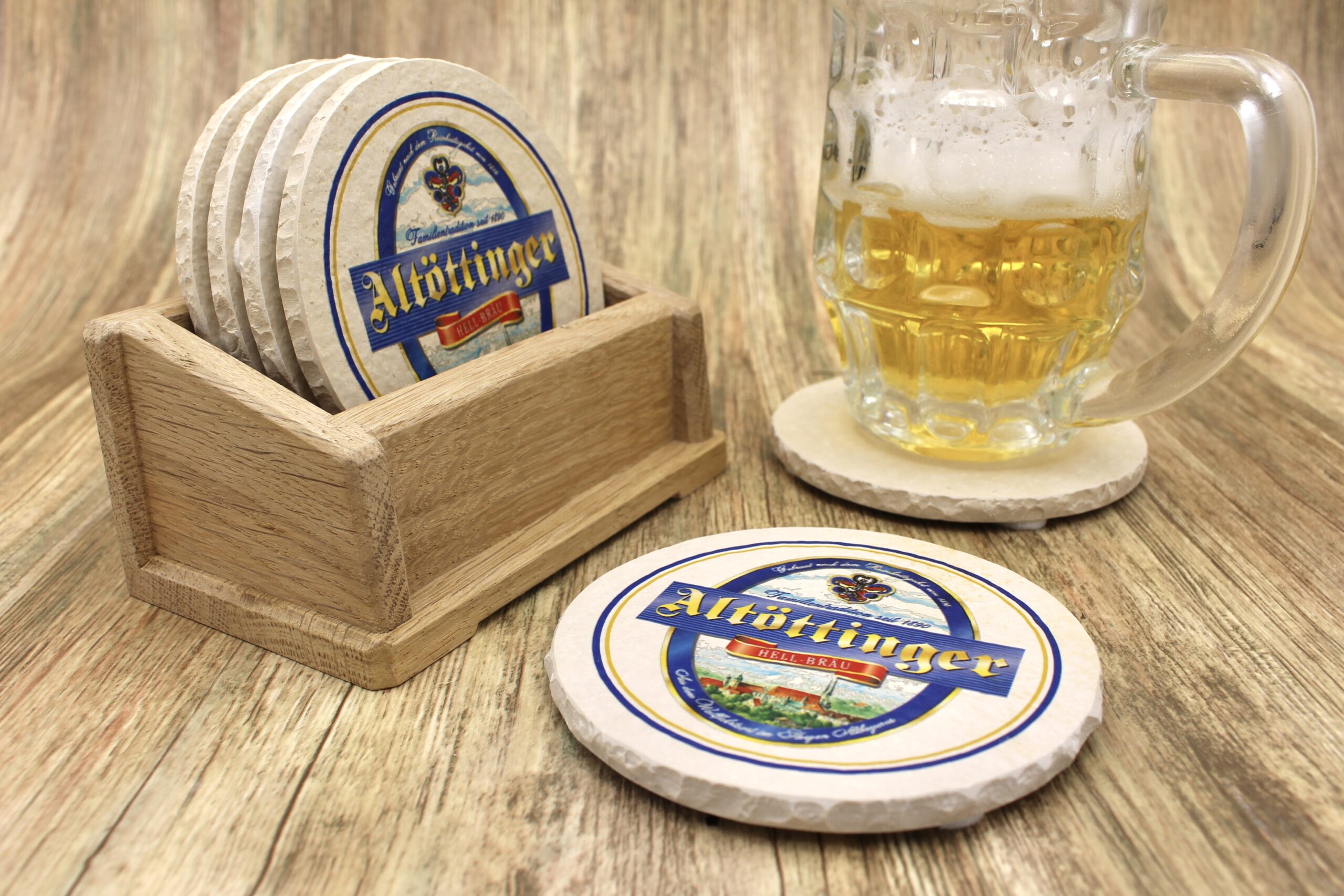 Altoettinger Hell Bräu - Natursteinuntersetzer – Bild 3