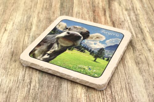 Bayern Kuh - Natursteinuntersetzer