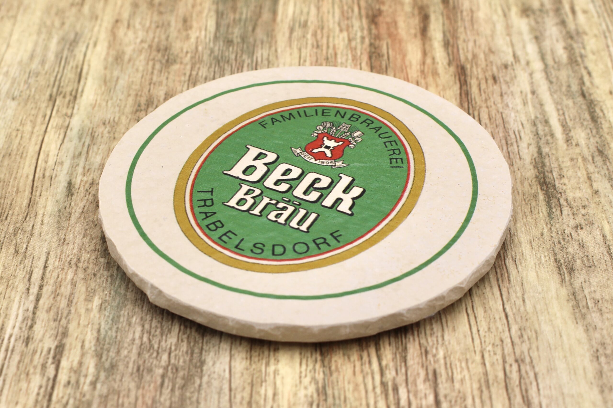 Beck Bräu - Natursteinuntersetzer