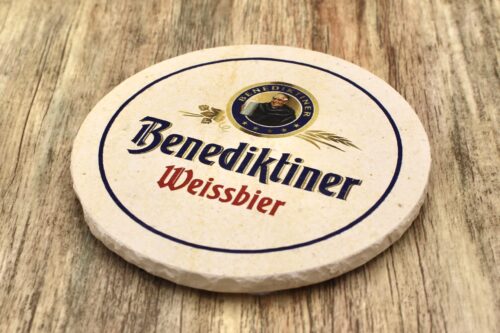 Benediktiner Weißbier- Natursteinuntersetzer