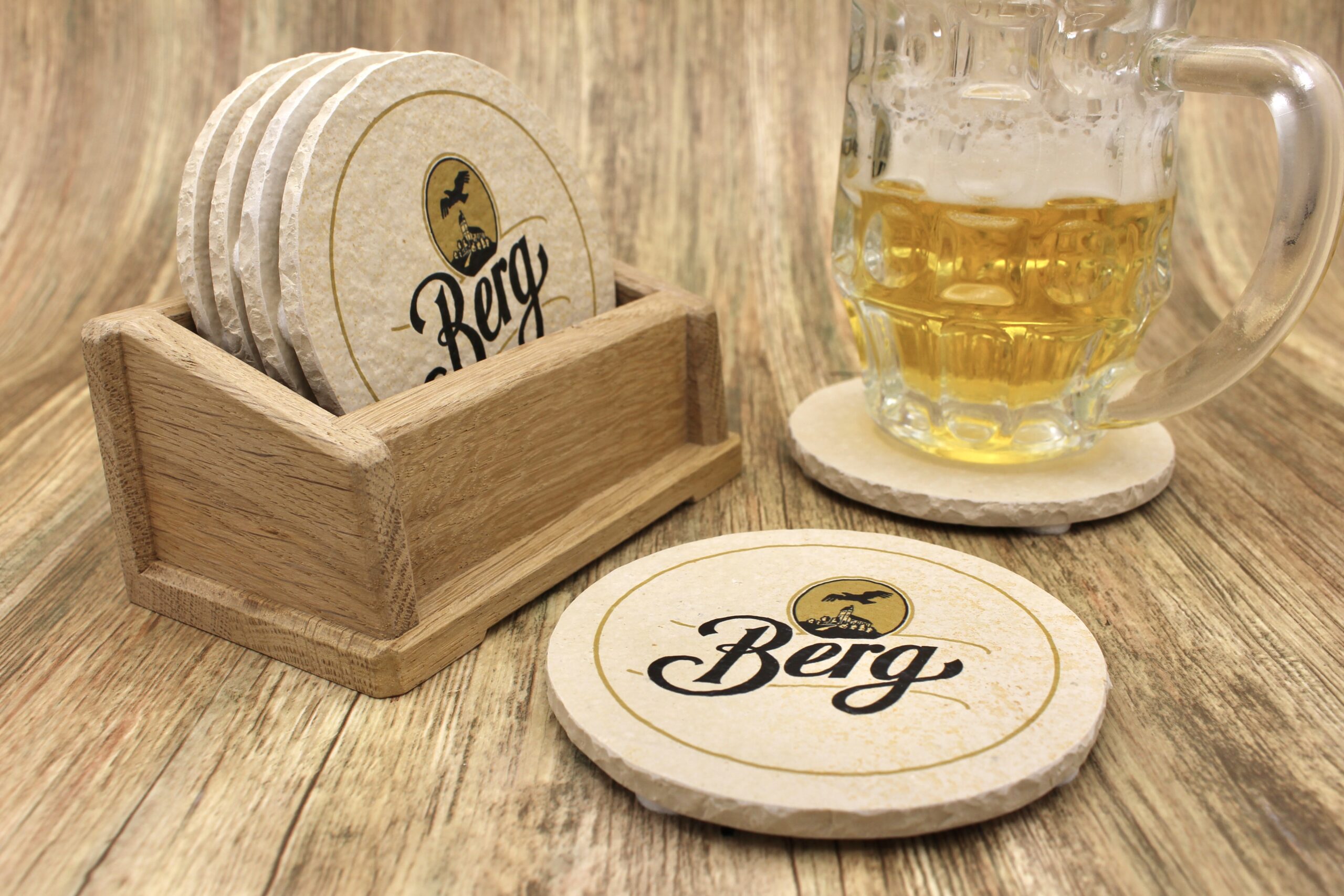 Berg Bier - Natursteinuntersetzer – Bild 3