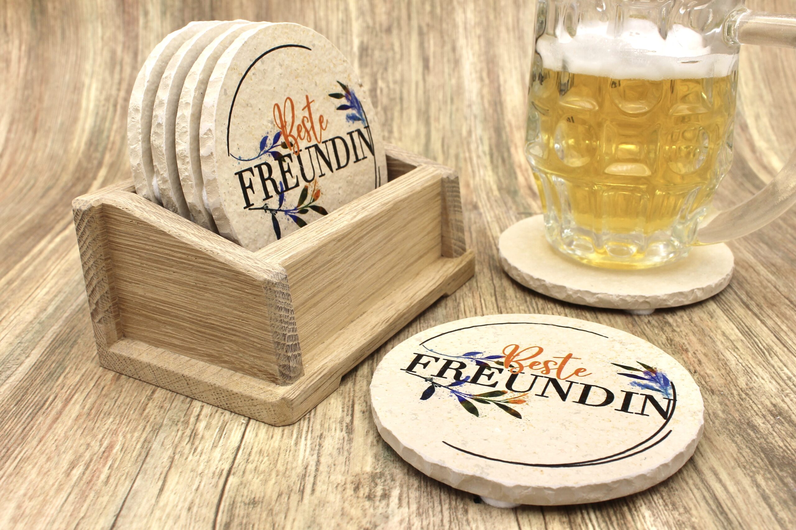 AMD - Beste Freundin - Natursteinuntersetzer – Bild 3