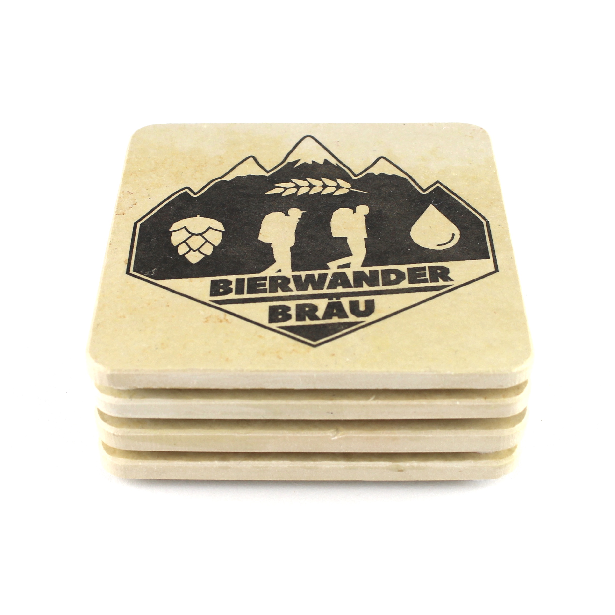 Bierwander Bräu - Natursteinuntersetzer – Bild 2