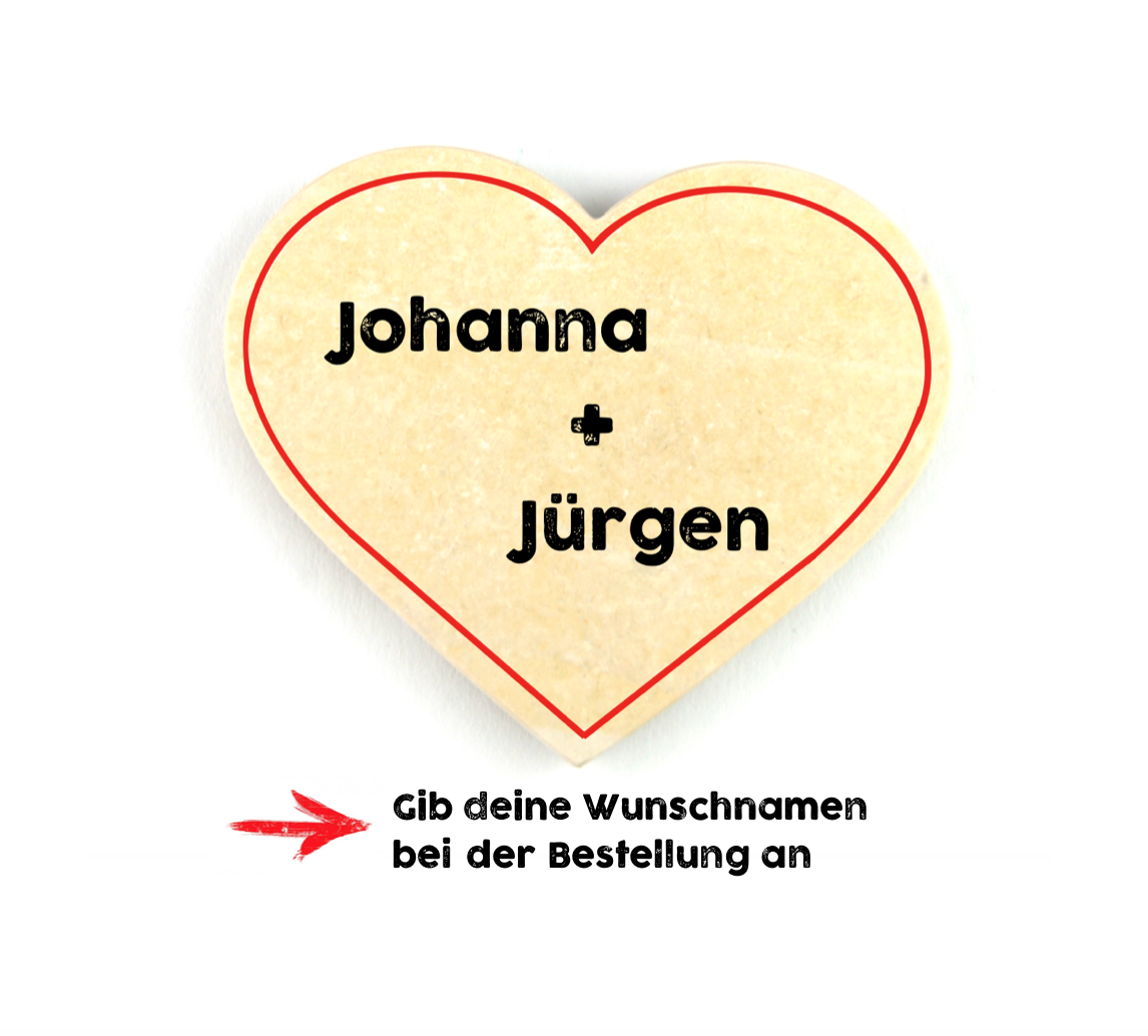 Geschenkfützl - Herz mit Text-