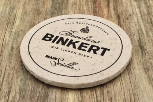 Brauhaus Binkert - Natursteinuntersetzer