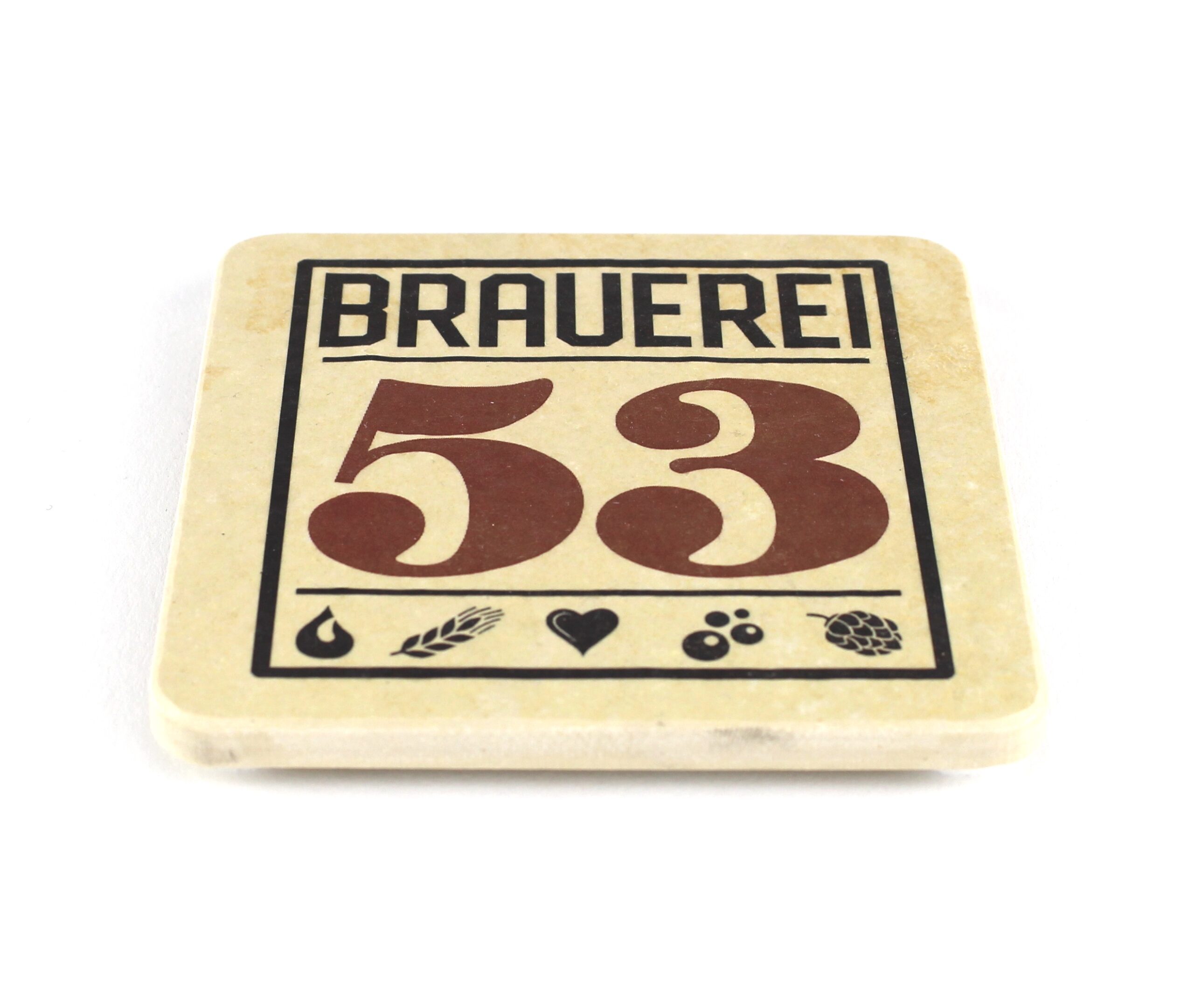 Brauerei 53 - Natursteinuntersetzer