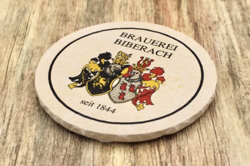 Brauerei Biberach - Natursteinuntersetzer