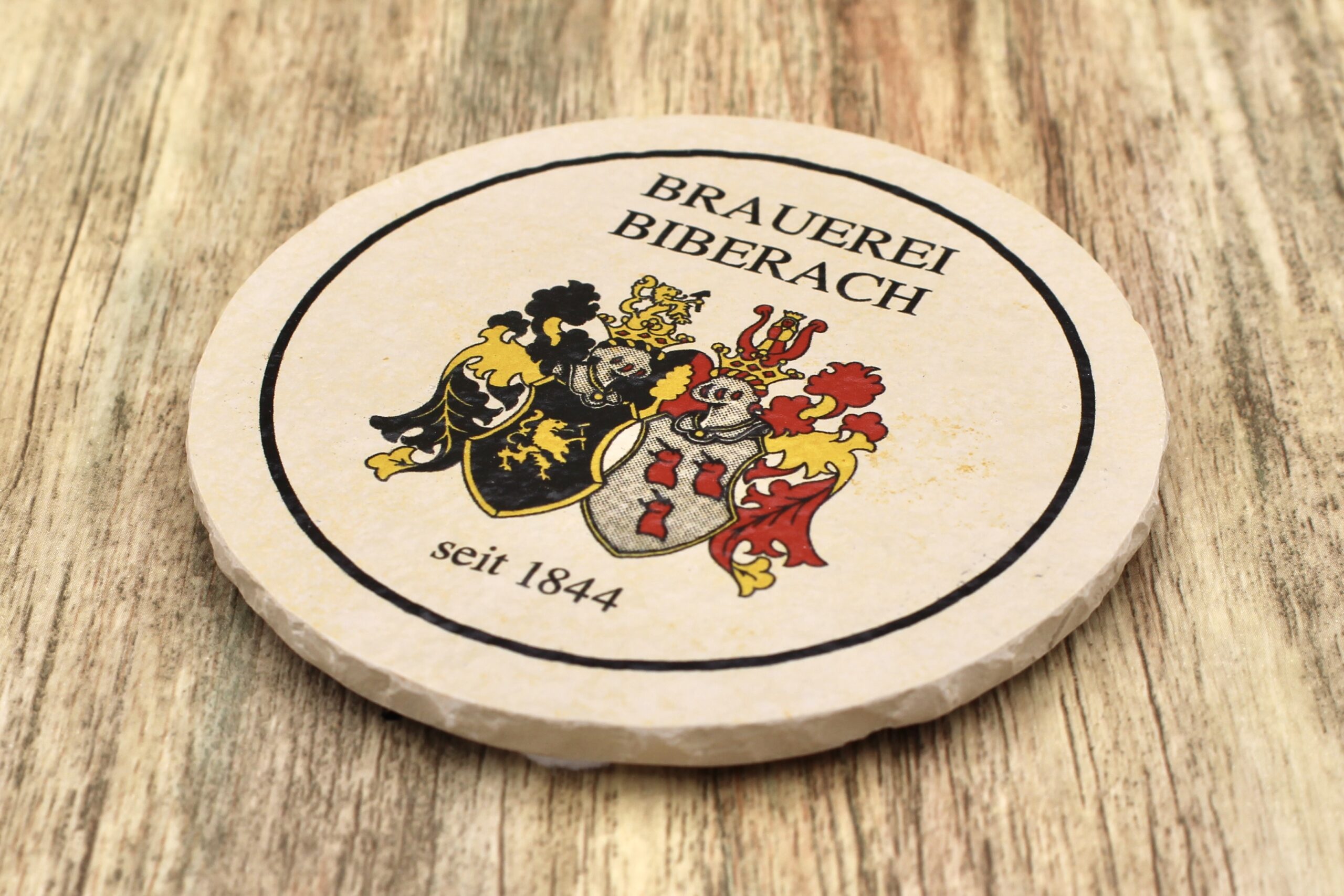 Brauerei Biberach - Natursteinuntersetzer