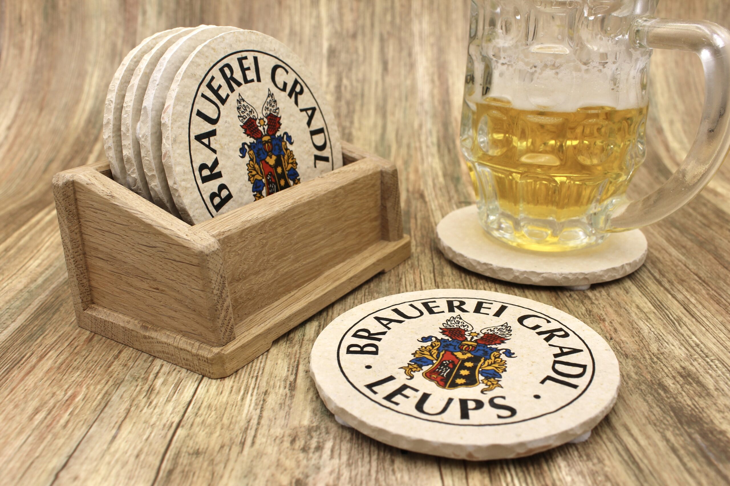 Brauerei Gradl Leups - Natursteinuntersetzer – Bild 3