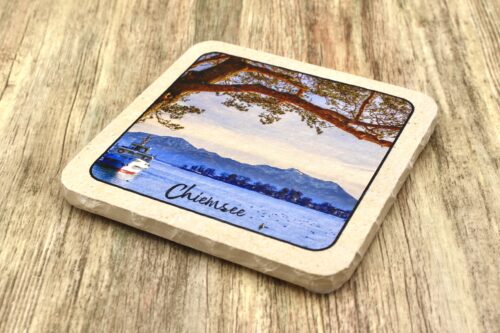 Chiemsee Boot - Natursteinuntersetzer