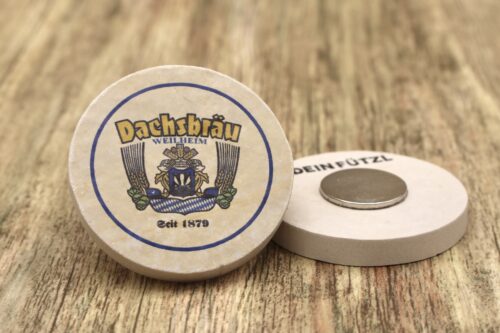 Dachsbräu Weilheim - Kühlschrankmagnet 48 mm