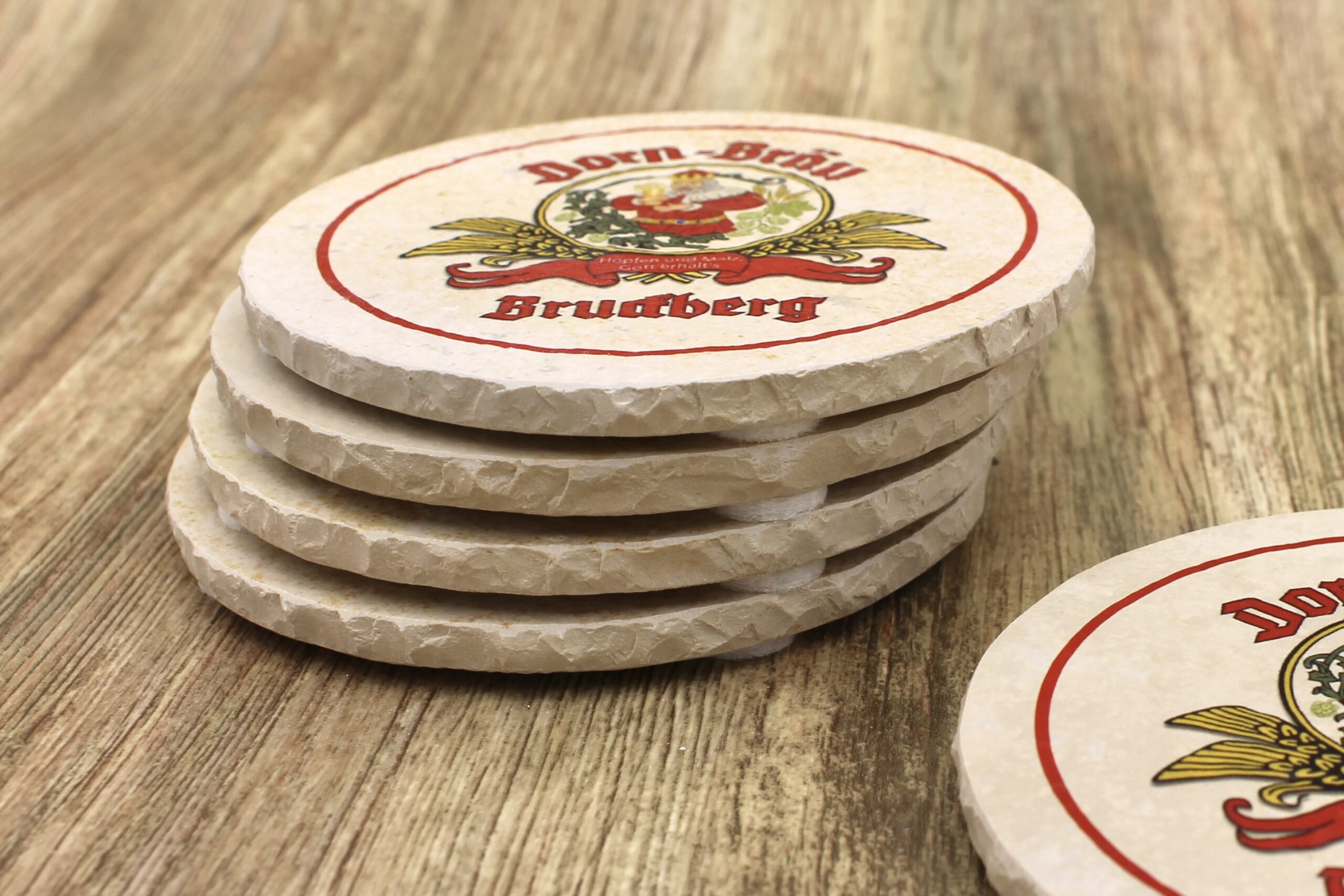 Dorn Bräu Bruckberg - Natursteinuntersetzer – Bild 2