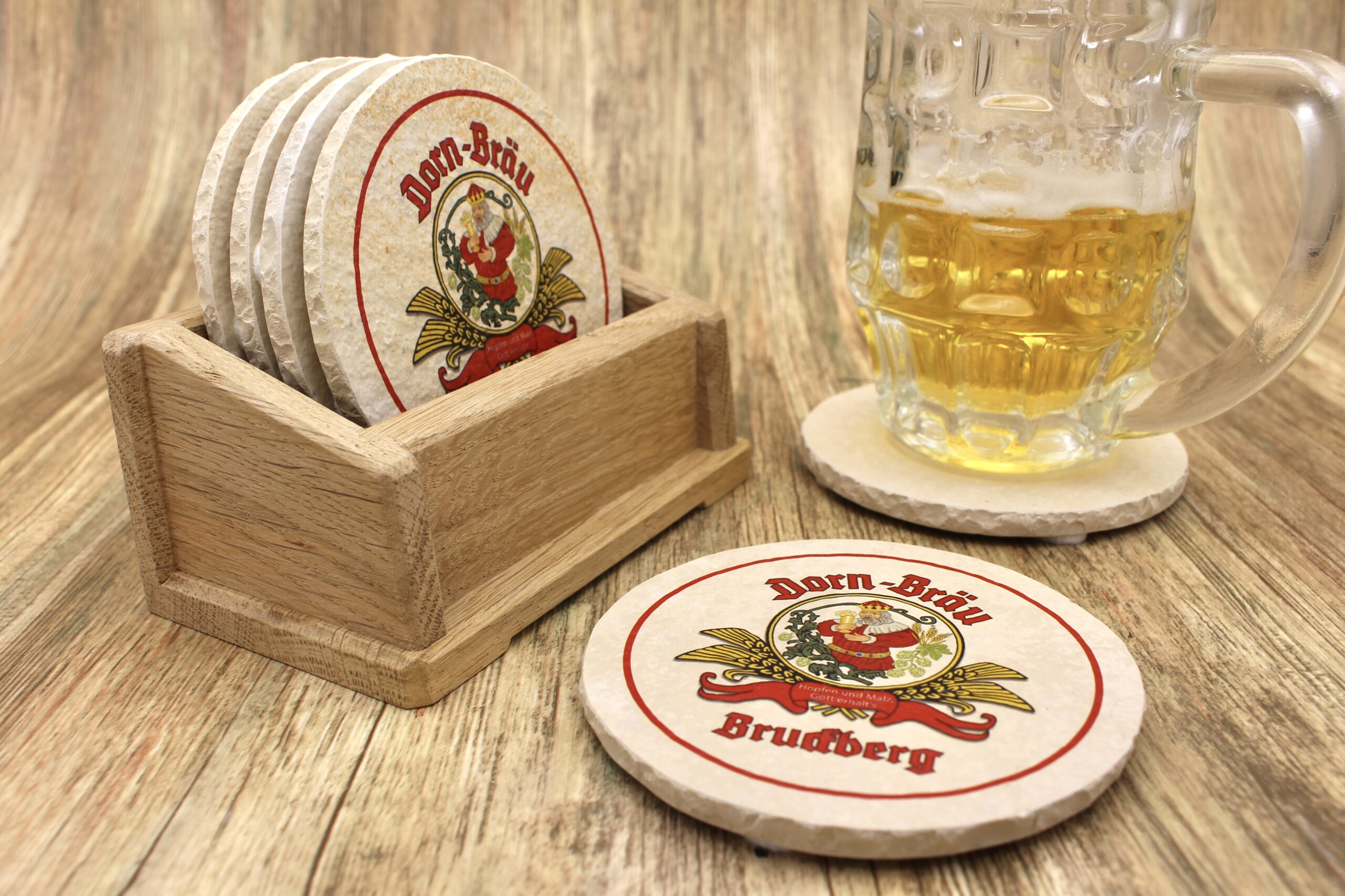 Dorn Bräu Bruckberg - Natursteinuntersetzer – Bild 3