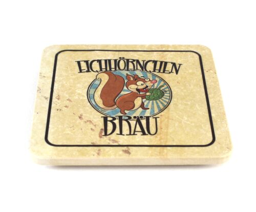 Eichhörnchen Bräu - Natursteinuntersetzer