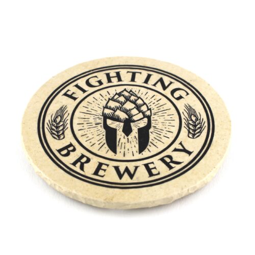 Fighting Brewery - Natursteinuntersetzer