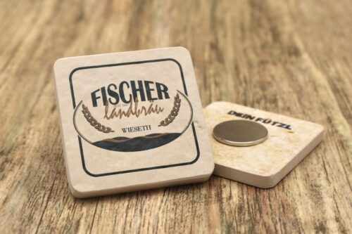 Fischer Landbräu - Kühlschrankmagnet 48mm