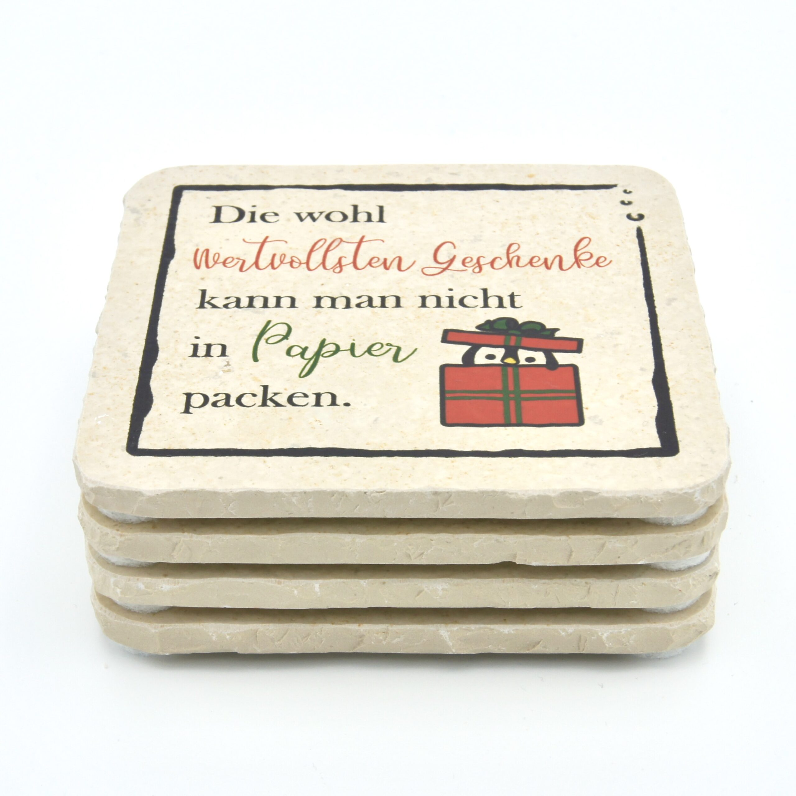 Weihnachten Geschenk - Natursteinuntersetzer – Bild 2