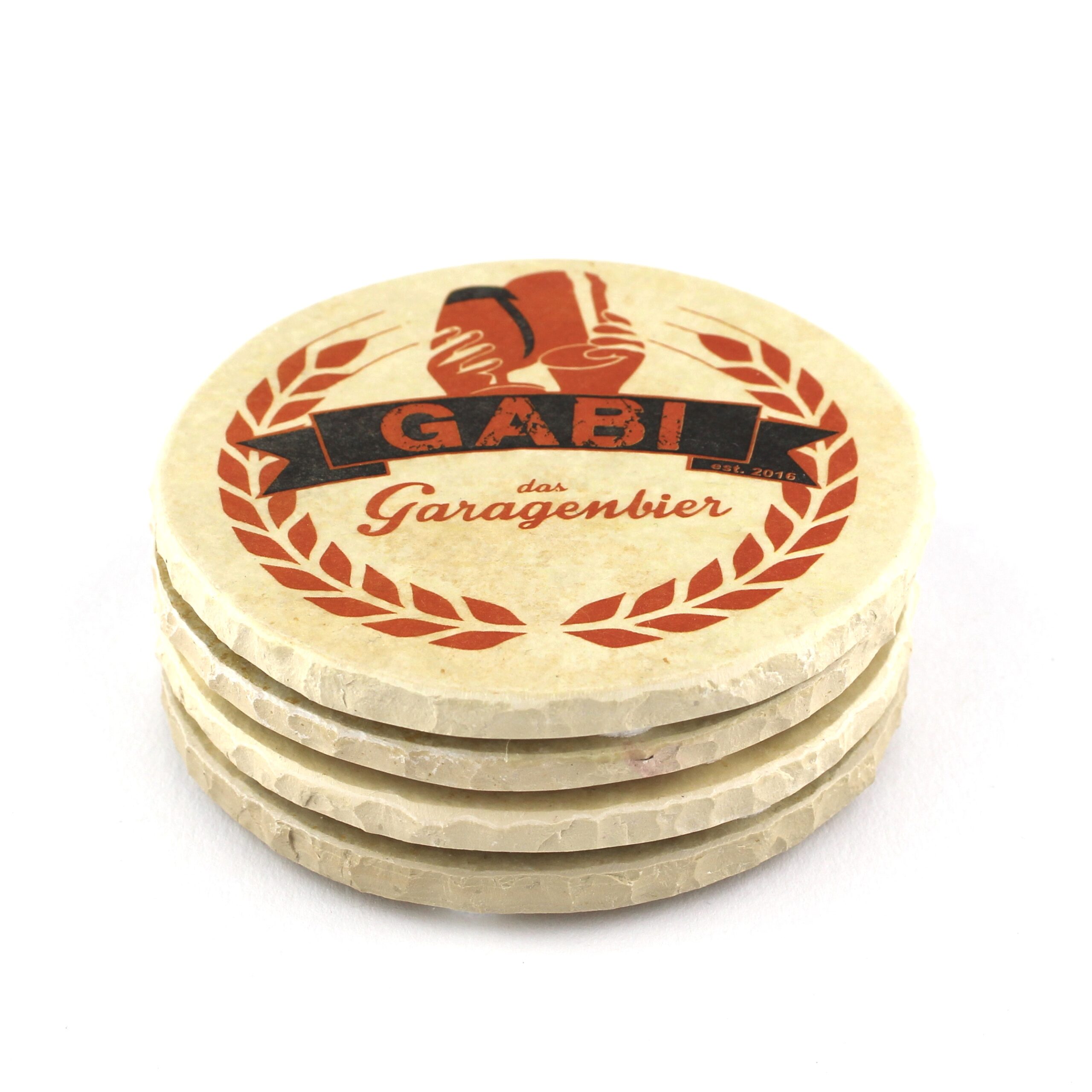 Gabi das Garagenbier - Natursteinuntersetzer – Bild 5