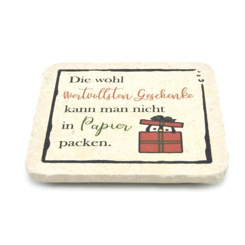 Weihnachten Geschenk - Natursteinuntersetzer