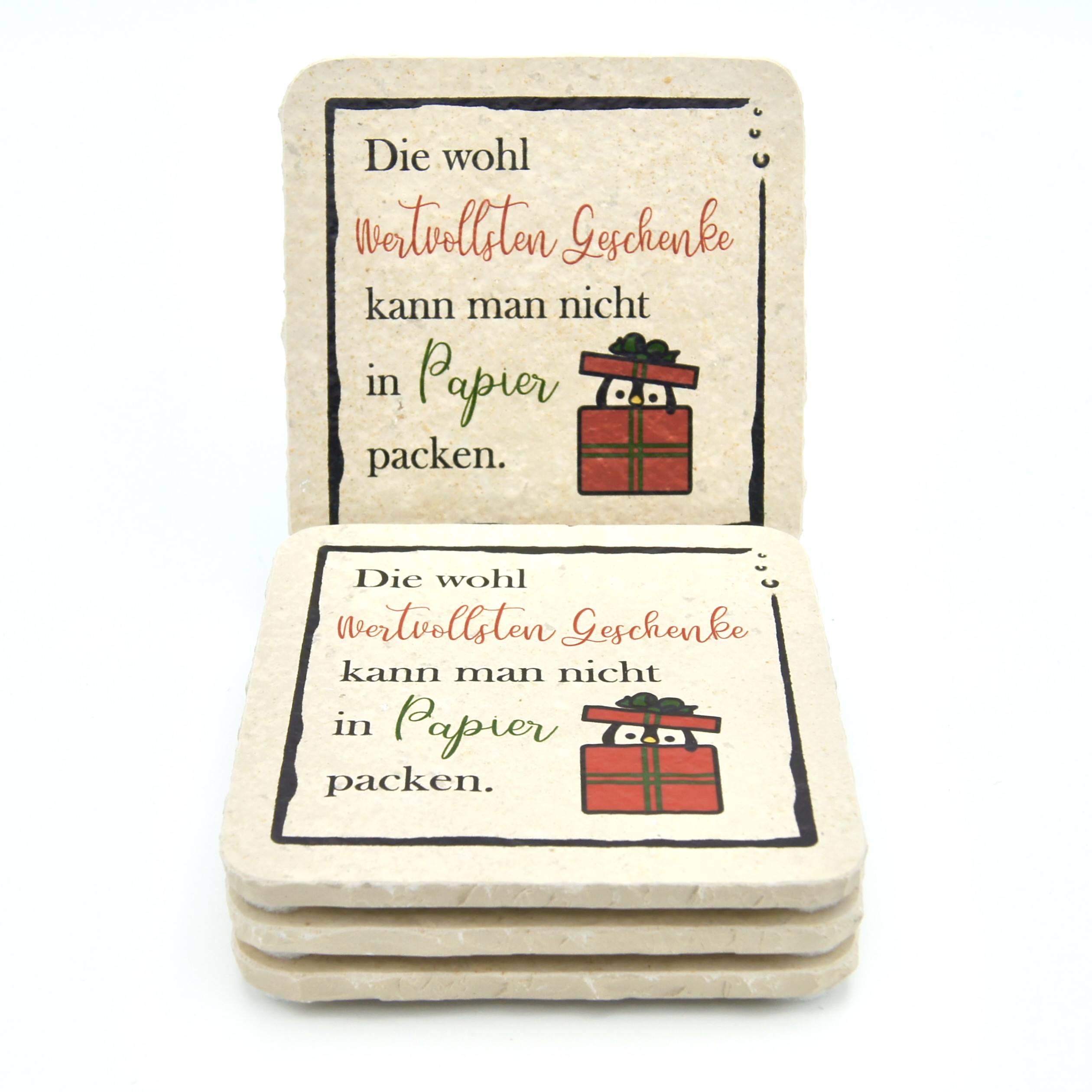 Weihnachten Geschenk - Natursteinuntersetzer – Bild 3