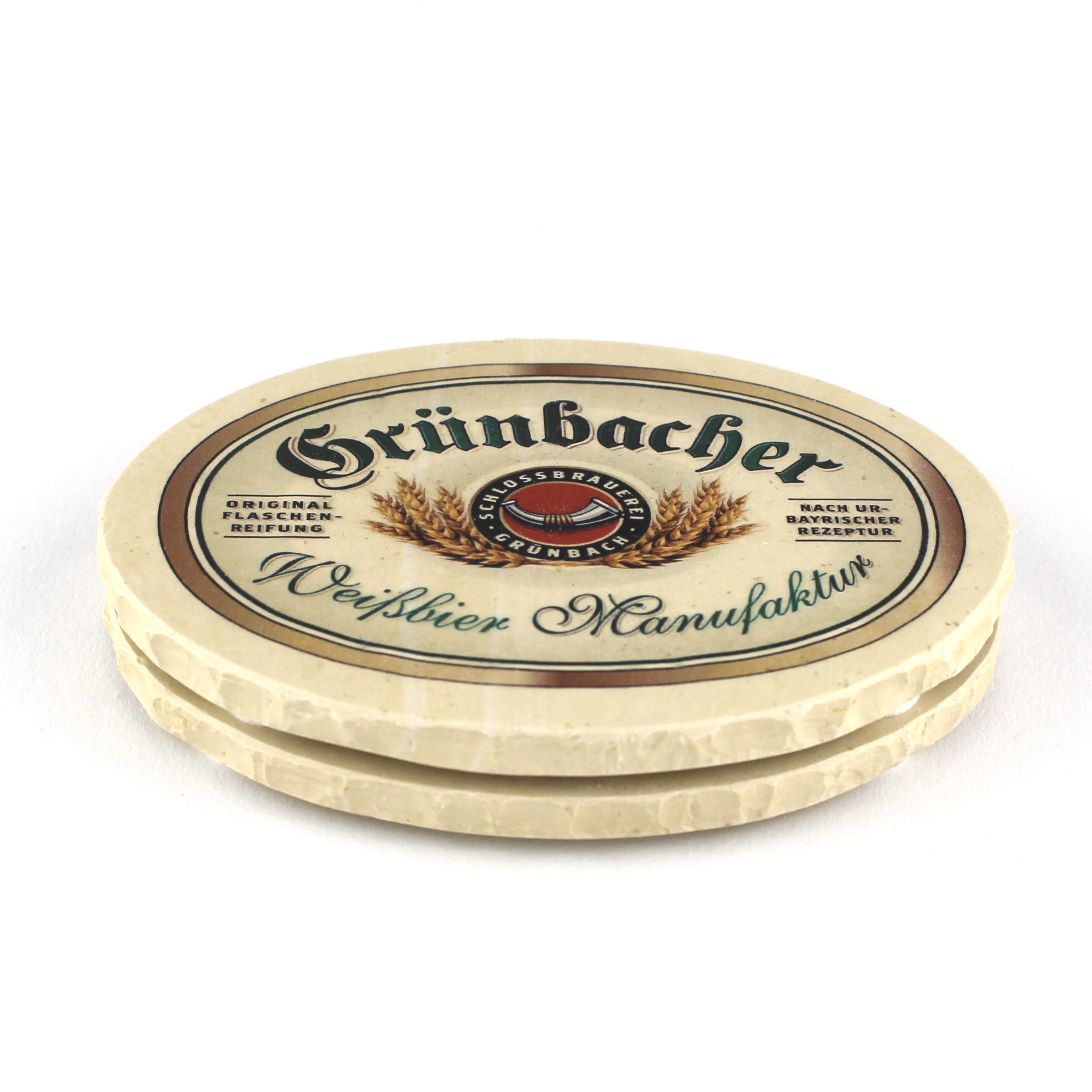 Schlossbrauerei Grünbach - Natursteinuntersetzer – Bild 2