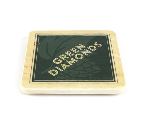 Green Diamonds - Natursteinuntersetzer