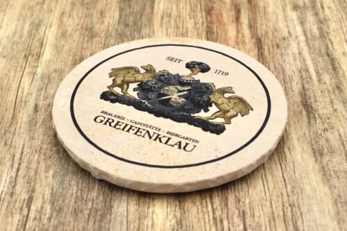 Brauerei Greifenklau - Natursteinuntersetzer