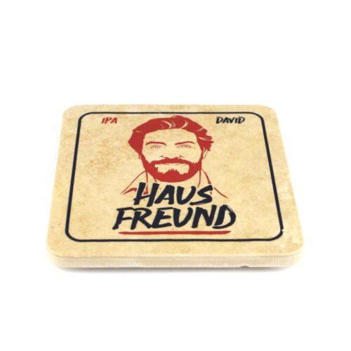 Hausfreund Bier - Natursteinuntersetzer