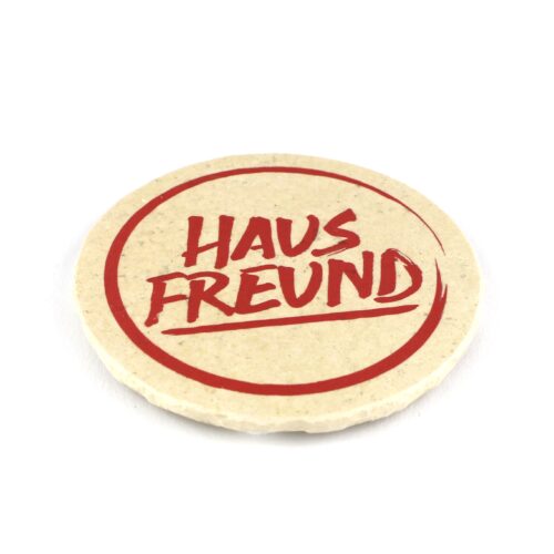 Hausfreund Bier - Natursteinuntersetzer