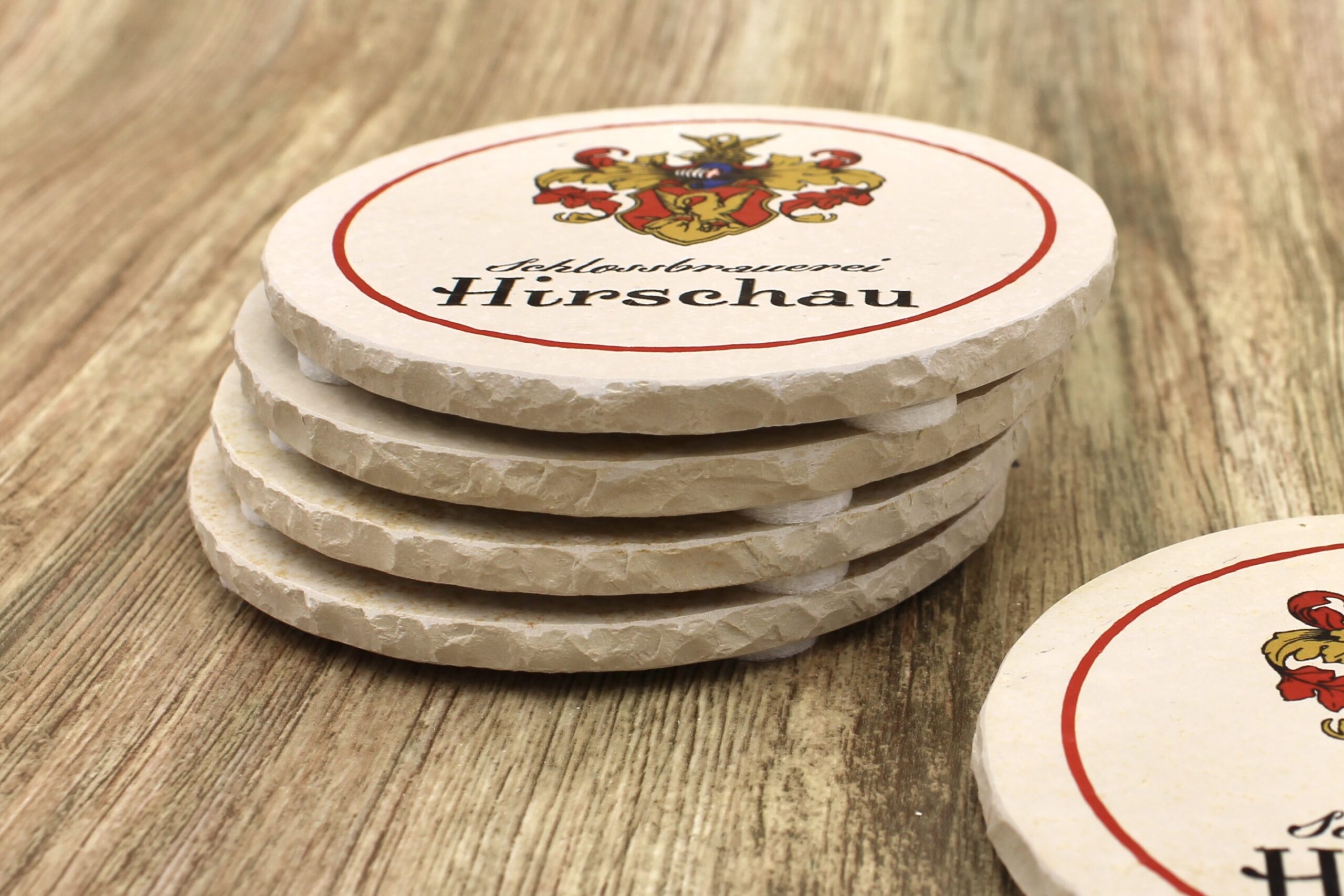 Schlossbrauerei Hirschau - Natursteinuntersetzer – Bild 2