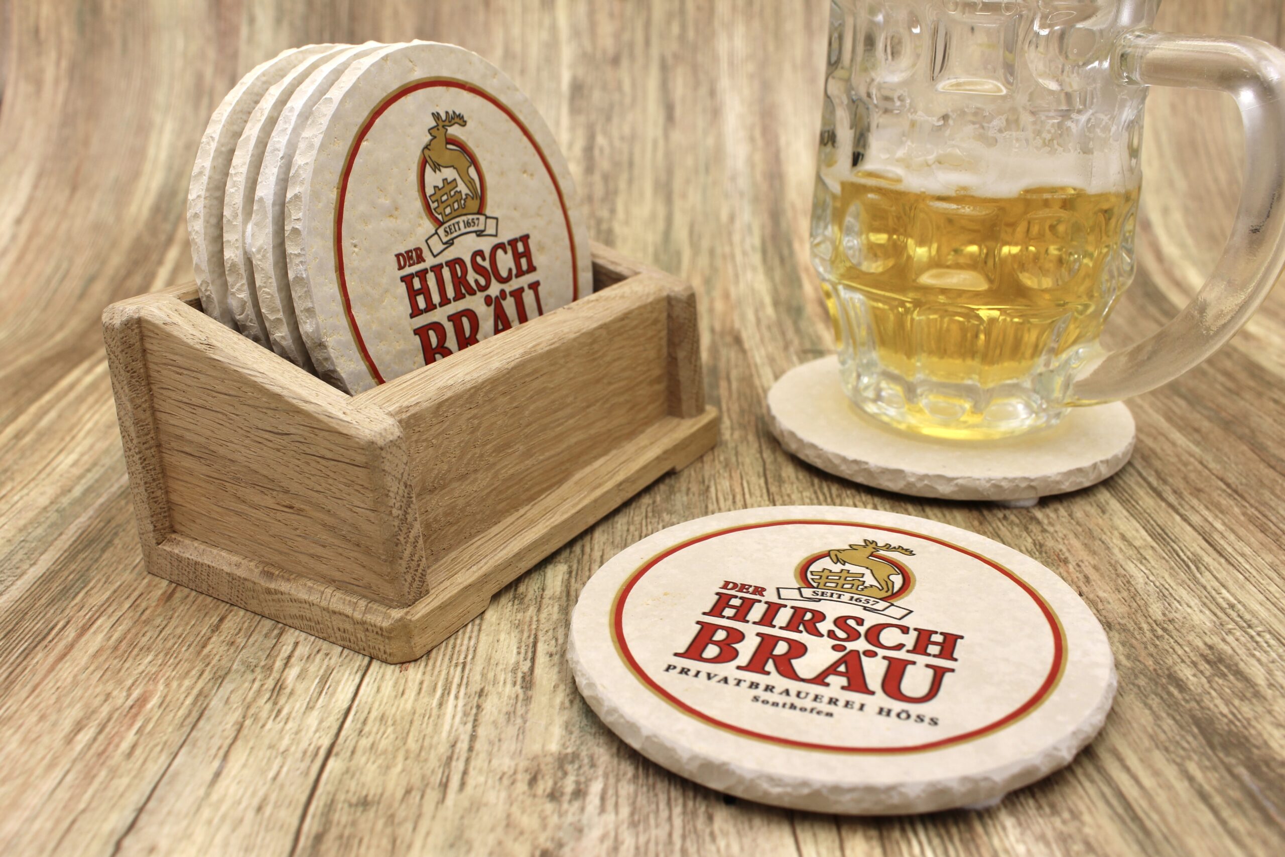 Der Hirschbräu Sonthofen - Natursteinuntersetzer – Bild 3