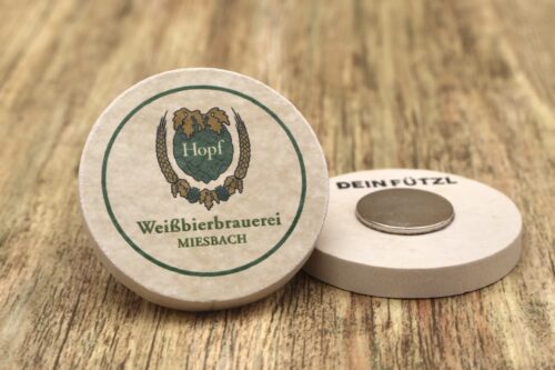 Weißbierbrauerei Hopf - Kühlschrankmagnet 48mm