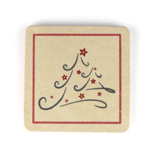 Christbaum modern - Natursteinuntersetzer