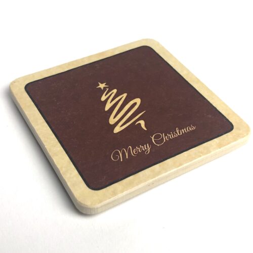 Weihnachtsfützl Weinrot - Steinbierfützl quadratisch