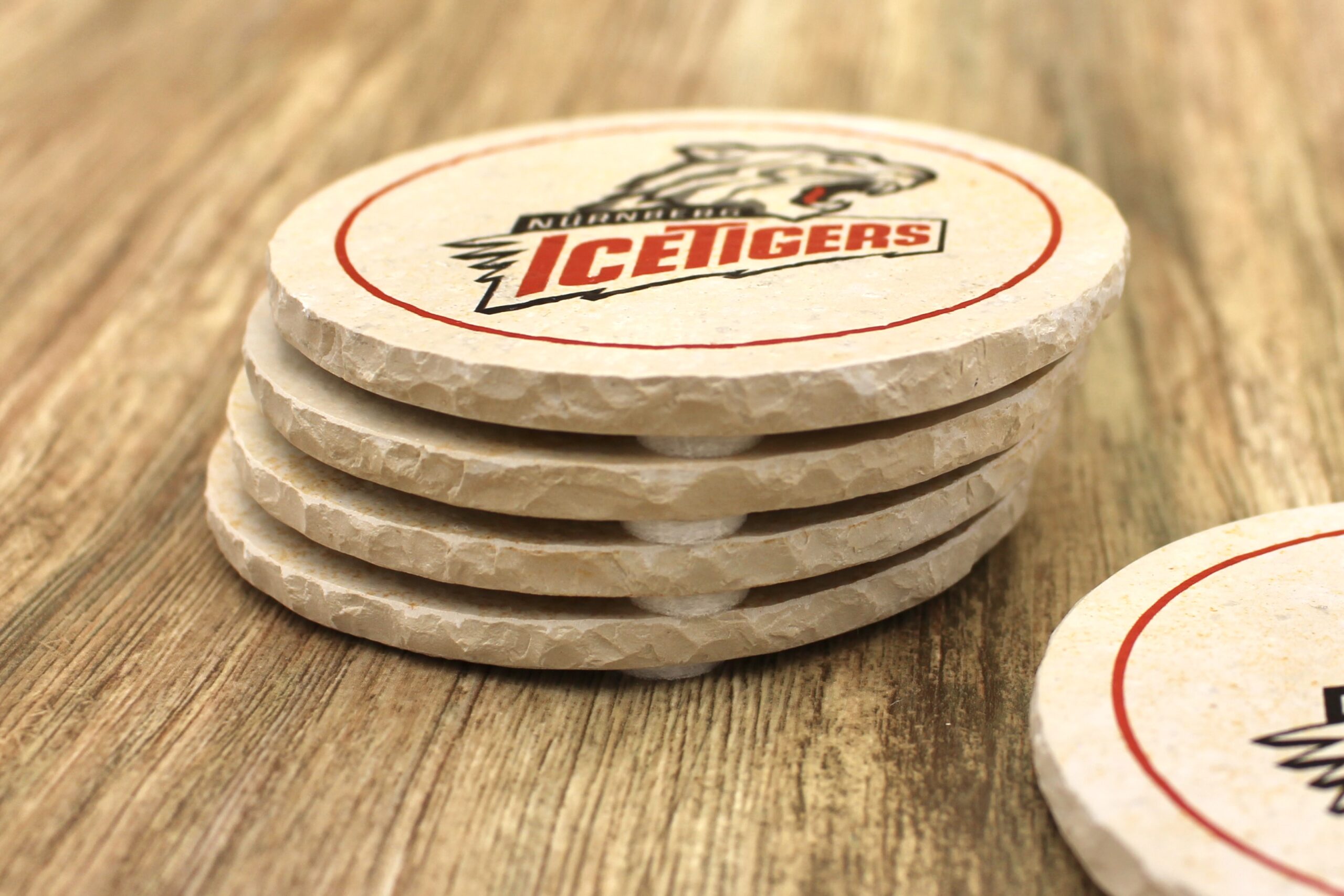 Nürnberg Ice Tigers - Natursteinuntersetzer – Bild 2