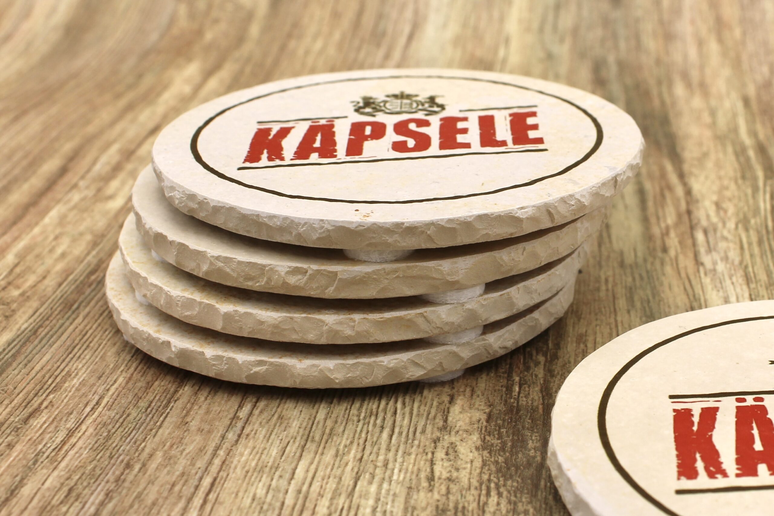 Käpsele - Natursteinuntersetzer – Bild 2